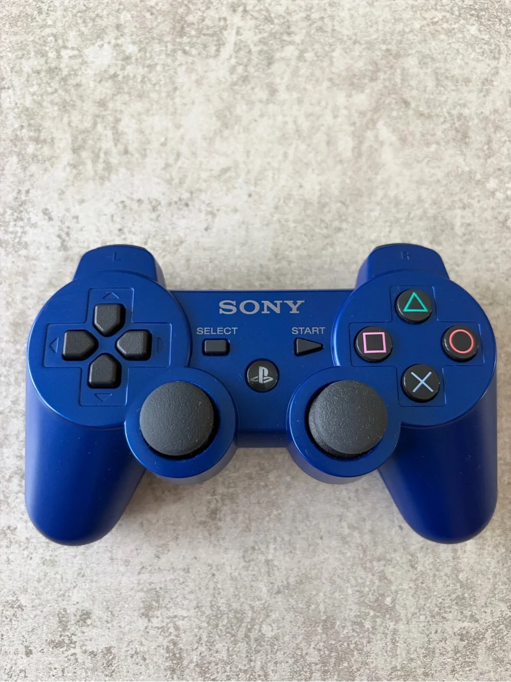 Sony PS3 Slim Black Console with Blue DualShock 3 Controller & 11 Game Bundle
